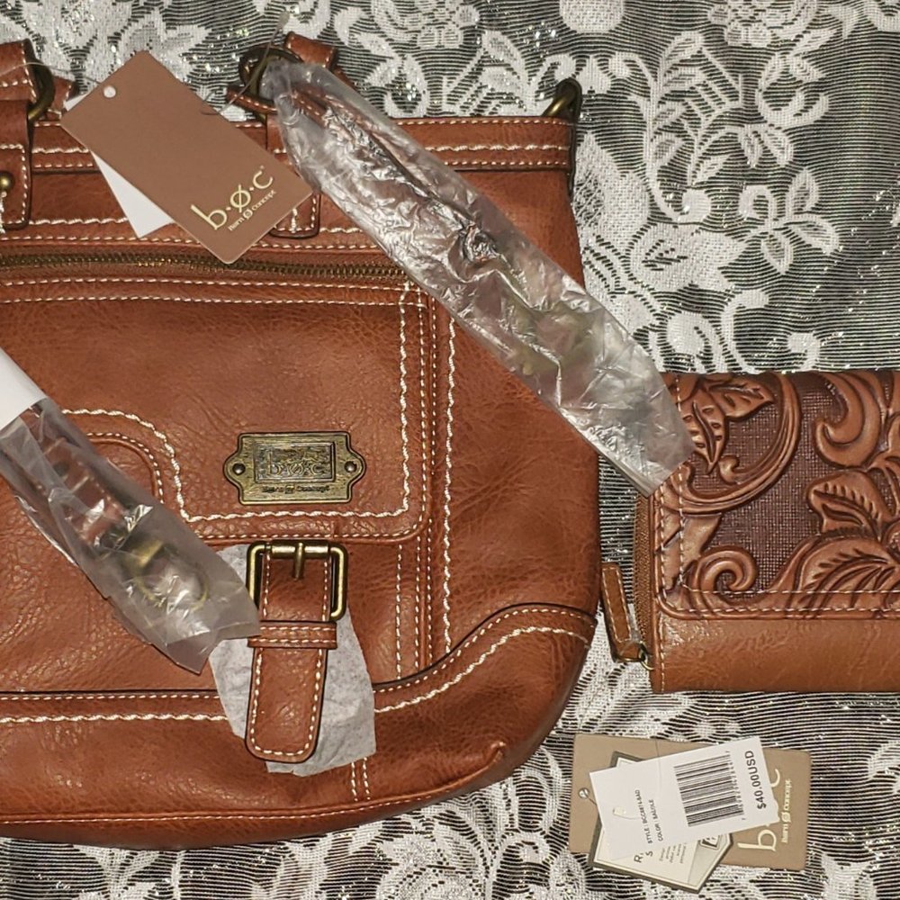 NEW LADIES B.O.C HANDBAG AND WALLET